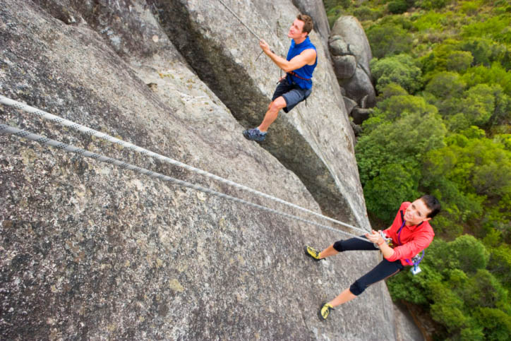 climbers on belay