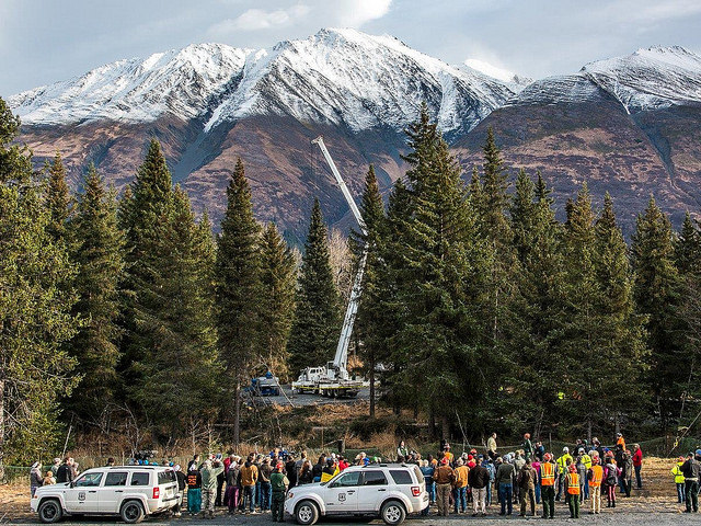 The USDA cuts down a tree in Alaska to be used for Christmas in the nation's capitol.